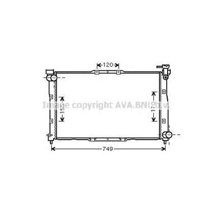 Zdjęcie Chłodnica, układ chłodzenia silnika AVA QUALITY COOLING KA2039