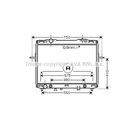 Фото Радиатор, охлаждение двигателя AVA QUALITY COOLING KA2057