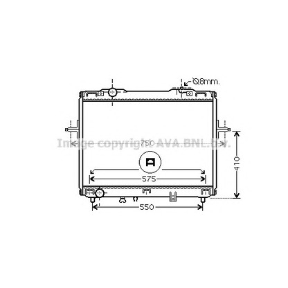 Foto Radiador, refrigeración del motor AVA QUALITY COOLING KA2069