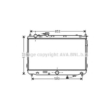 Фото Радиатор, охлаждение двигателя AVA QUALITY COOLING KA2070