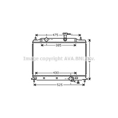 Photo Radiator, engine cooling AVA QUALITY COOLING KA2079