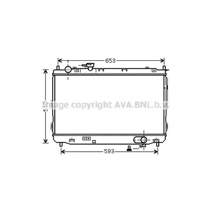 Photo Radiator, engine cooling AVA QUALITY COOLING KA2084