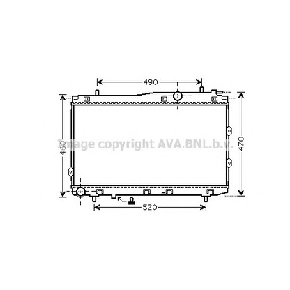 Фото Радиатор, охлаждение двигателя AVA QUALITY COOLING KA2086