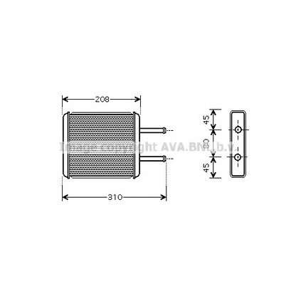 Photo Heat Exchanger, interior heating AVA QUALITY COOLING KA6043