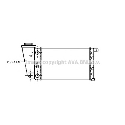 Photo Radiator, engine cooling AVA QUALITY COOLING LC2049