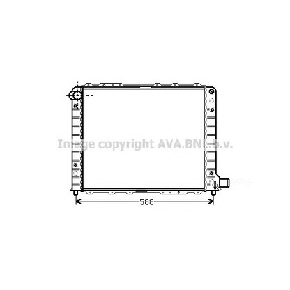 Фото Радиатор, охлаждение двигателя AVA QUALITY COOLING LC2054