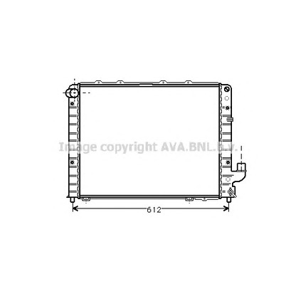 Photo Radiator, engine cooling AVA QUALITY COOLING LC2059