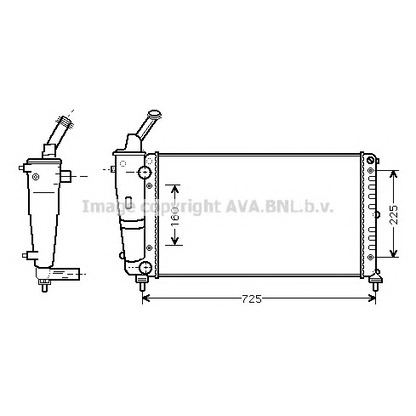 Photo Radiateur, refroidissement du moteur AVA QUALITY COOLING LC2083