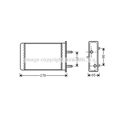 Фото Теплообменник, отопление салона AVA QUALITY COOLING LC6064