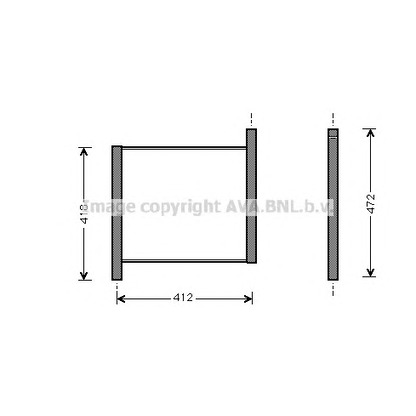 Photo Radiateur, refroidissement du moteur AVA QUALITY COOLING MC2002