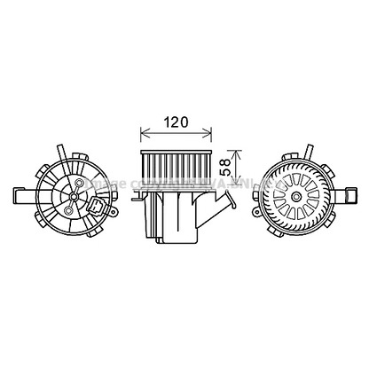 Photo Interior Blower AVA QUALITY COOLING MC8018