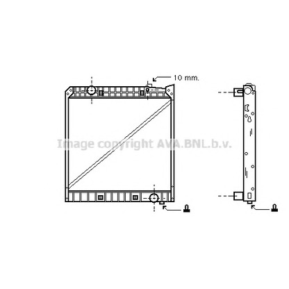 Photo Radiator, engine cooling AVA QUALITY COOLING ME2147