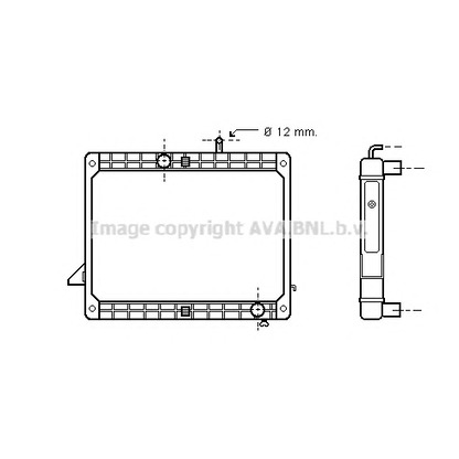 Photo Radiateur, refroidissement du moteur AVA QUALITY COOLING ME2173