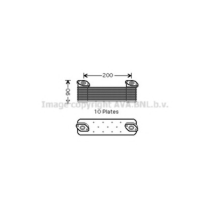 Foto Radiatore olio, Olio motore AVA QUALITY COOLING ME3212