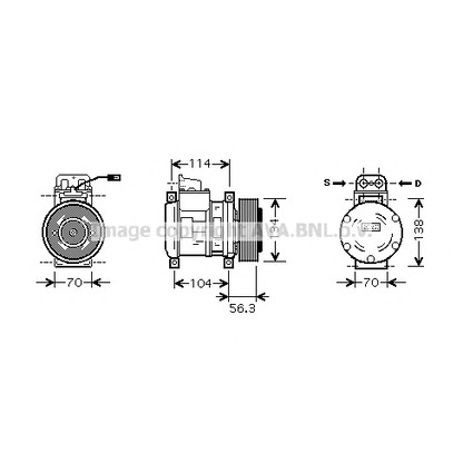 Foto Compresor, aire acondicionado AVA QUALITY COOLING MEK227