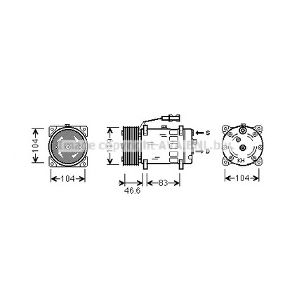 Photo Compressor, air conditioning AVA QUALITY COOLING MNK061