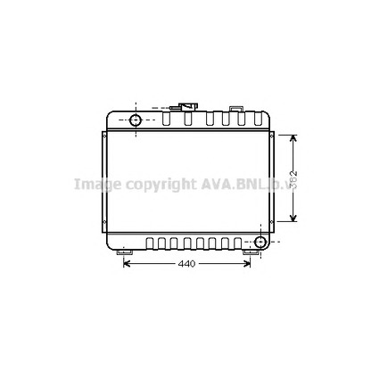 Photo Radiator, engine cooling AVA QUALITY COOLING MS2045