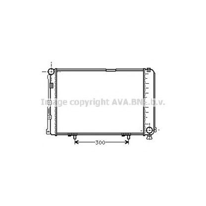 Фото Радиатор, охлаждение двигателя AVA QUALITY COOLING MS2067