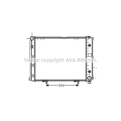 Zdjęcie Chłodnica, układ chłodzenia silnika AVA QUALITY COOLING MS2068