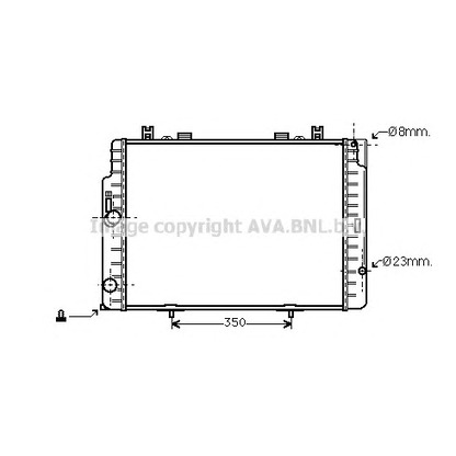 Photo Radiateur, refroidissement du moteur AVA QUALITY COOLING MS2133