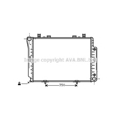 Photo Radiator, engine cooling AVA QUALITY COOLING MS2143