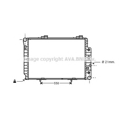 Zdjęcie Chłodnica, układ chłodzenia silnika AVA QUALITY COOLING MS2146