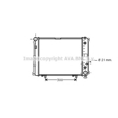 Фото Радиатор, охлаждение двигателя AVA QUALITY COOLING MS2162