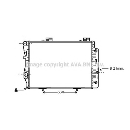 Foto Radiatore, Raffreddamento motore AVA QUALITY COOLING MS2173