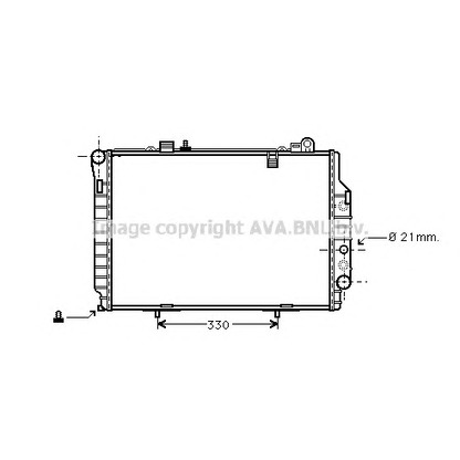 Foto Radiador, refrigeración del motor AVA QUALITY COOLING MS2203