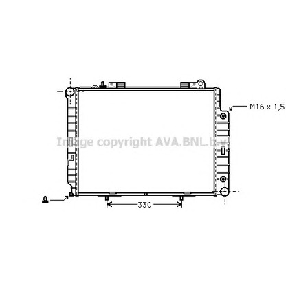 Photo Radiator, engine cooling AVA QUALITY COOLING MS2209