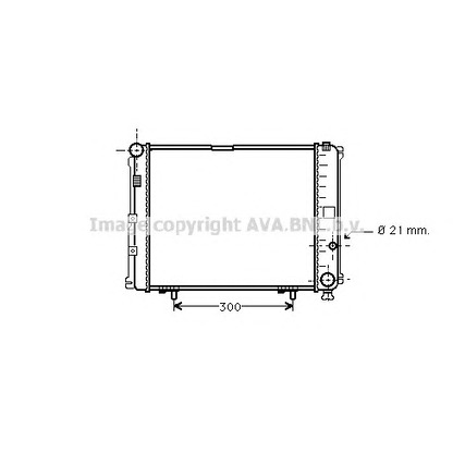 Foto Radiatore, Raffreddamento motore AVA QUALITY COOLING MS2210