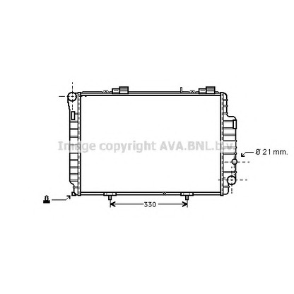 Photo Radiator, engine cooling AVA QUALITY COOLING MS2263