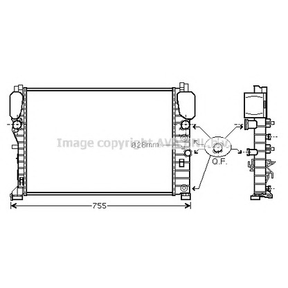 Foto Kühler, Motorkühlung AVA QUALITY COOLING MS2440