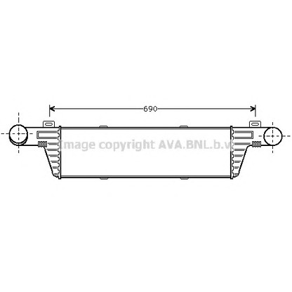 Foto Radiador de aire de admisión AVA QUALITY COOLING MS4224