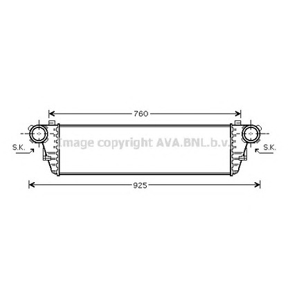 Photo Intercooler, échangeur AVA QUALITY COOLING MS4297