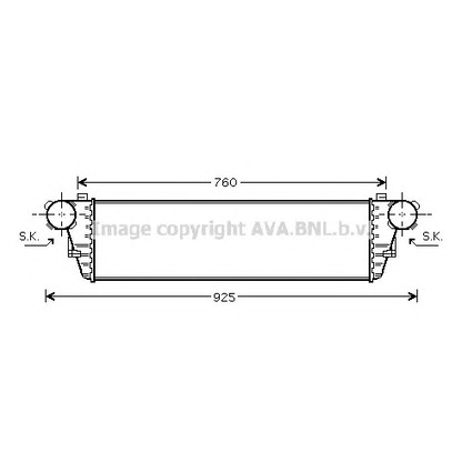 Фото Интеркулер AVA QUALITY COOLING MS4380