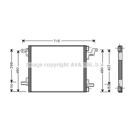 Photo Condenser, air conditioning AVA QUALITY COOLING MS5270