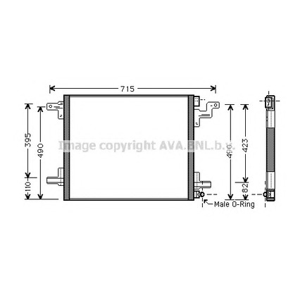 Photo Condenseur, climatisation AVA QUALITY COOLING MS5377