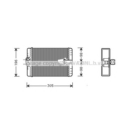 Foto Radiador de calefacción AVA QUALITY COOLING MS6313