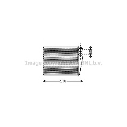 Photo Heat Exchanger, interior heating AVA QUALITY COOLING MS6465