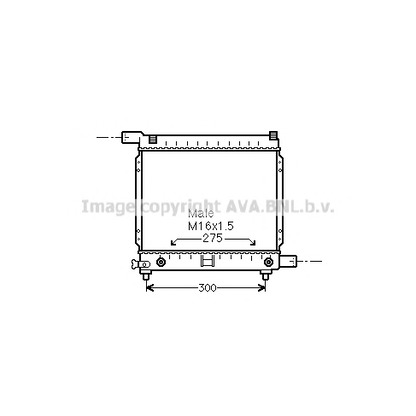 Фото Радиатор, охлаждение двигателя AVA QUALITY COOLING MSA2064