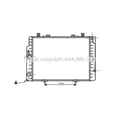 Photo Radiator, engine cooling AVA QUALITY COOLING MSA2133