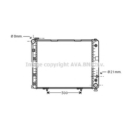 Photo Radiator, engine cooling AVA QUALITY COOLING MSA2178