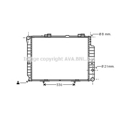 Фото Радиатор, охлаждение двигателя AVA QUALITY COOLING MSA2191