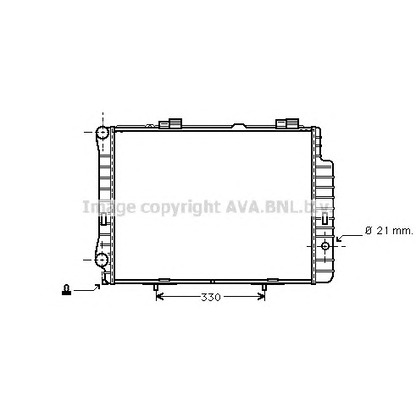 Zdjęcie Chłodnica, układ chłodzenia silnika AVA QUALITY COOLING MSA2192