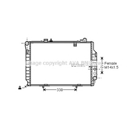 Foto Kühler, Motorkühlung AVA QUALITY COOLING MSA2203