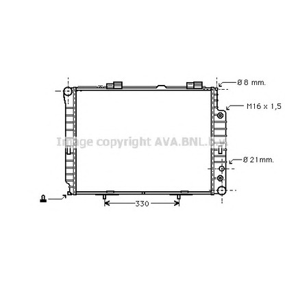 Фото Радиатор, охлаждение двигателя AVA QUALITY COOLING MSA2214