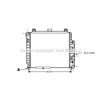 Photo Radiator, engine cooling AVA QUALITY COOLING MSA2238