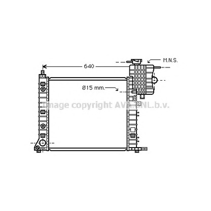 Photo Radiateur, refroidissement du moteur AVA QUALITY COOLING MSA2265