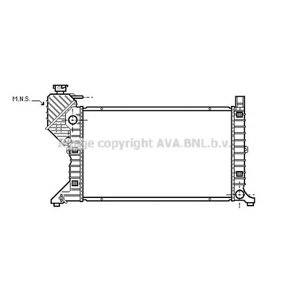 Zdjęcie Chłodnica, układ chłodzenia silnika AVA QUALITY COOLING MSA2300